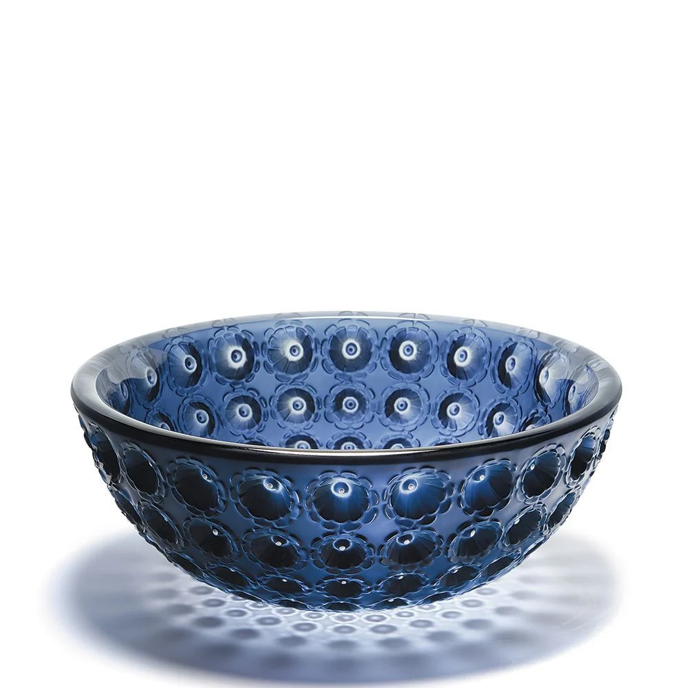 Coupe némour cristal bleu lalique